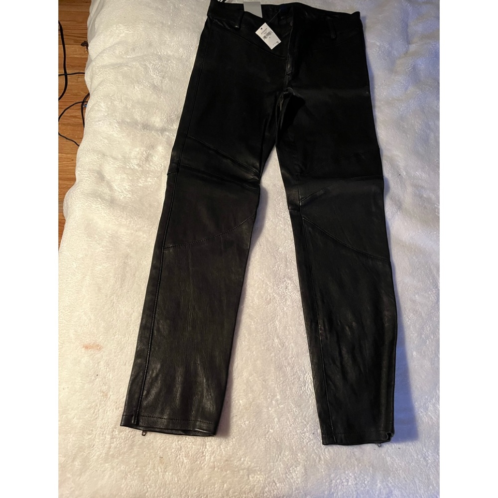 Gap leather moto pants